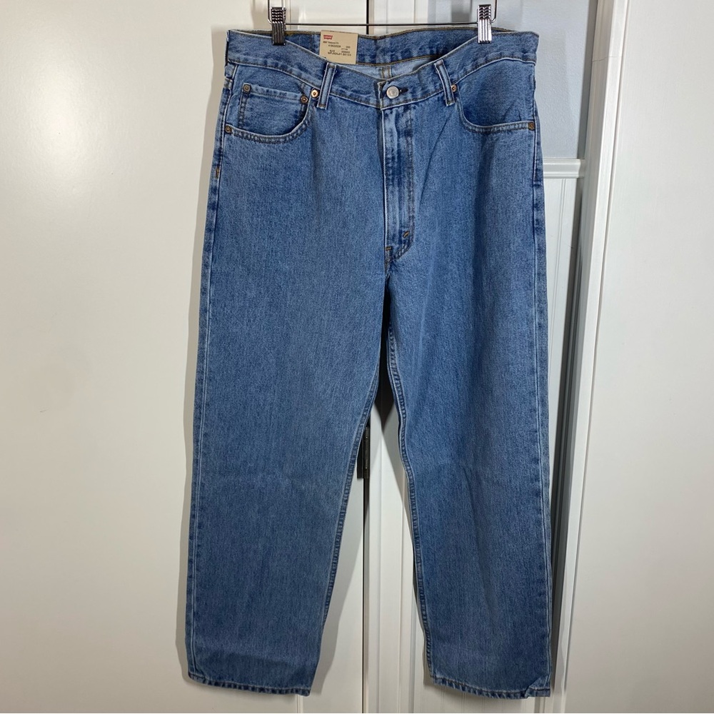 NWT Levi's 550 Relaxed Fit Men's Jeans 36x30 Medium‎ Stonewash Blue 100% Cotton